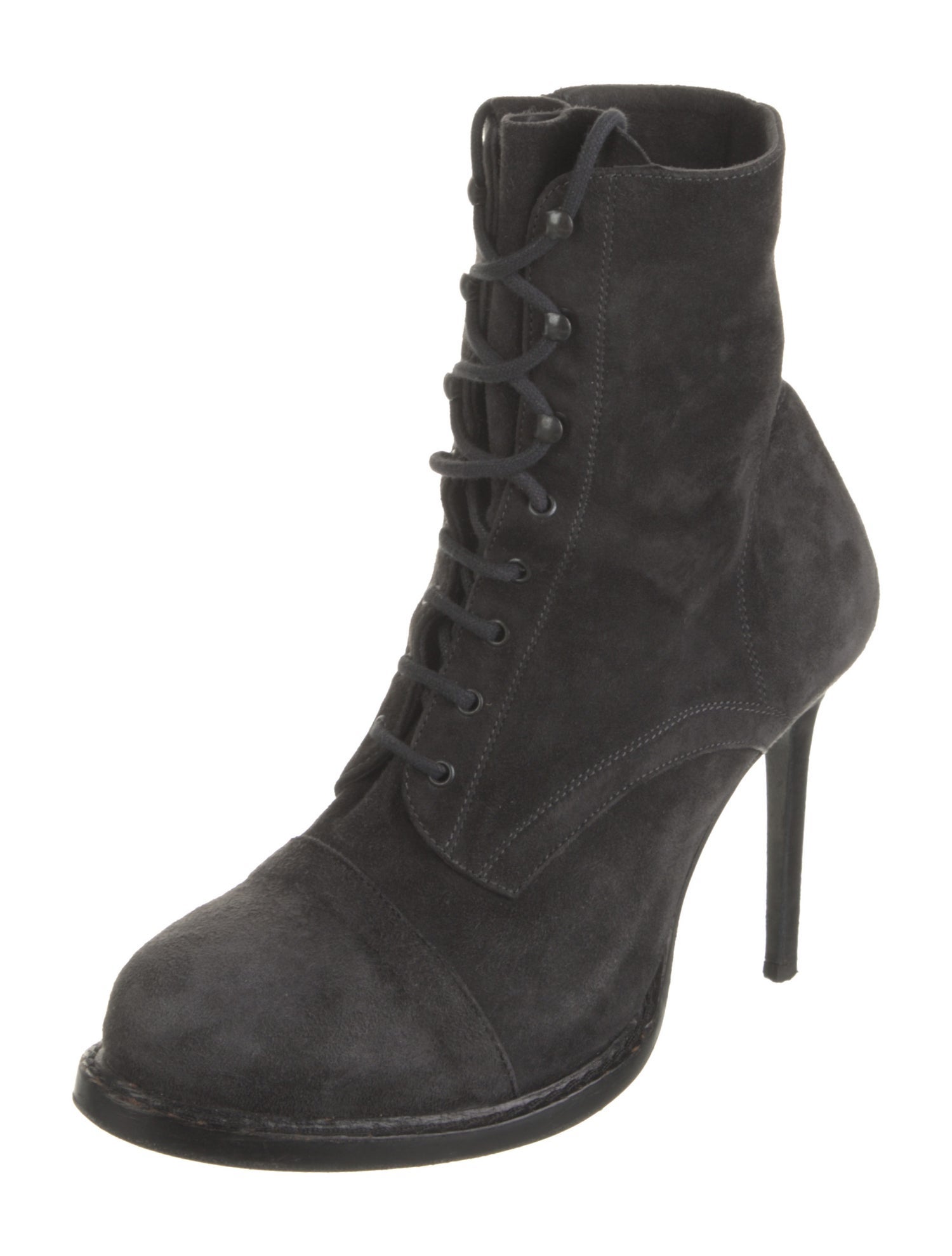 Ann Demeulemeester Suede Lace-Up Boots
