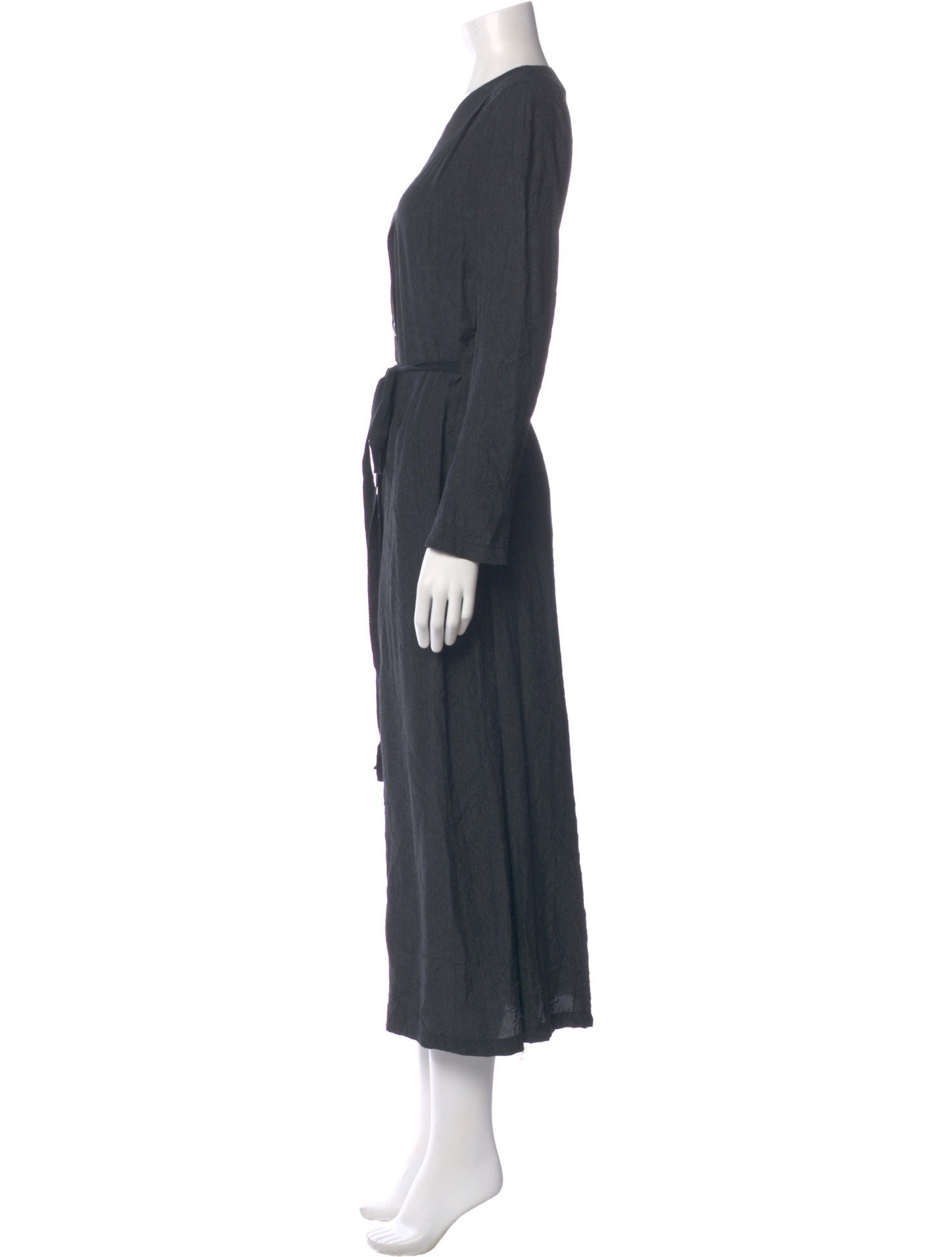 Ann Demeulemeester V-Neck Long Dress