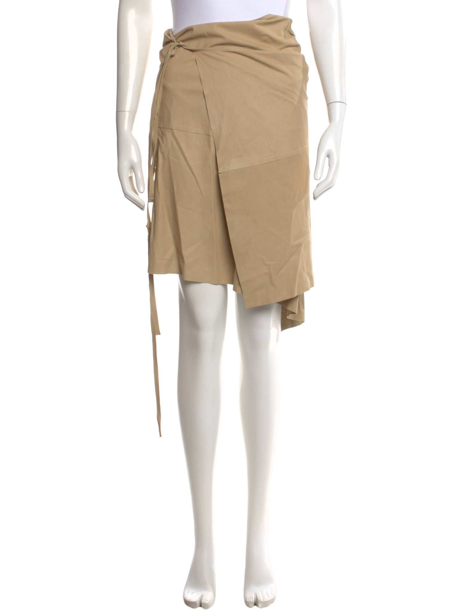 Ann Demeulemeester Leather Knee-Length Skirt