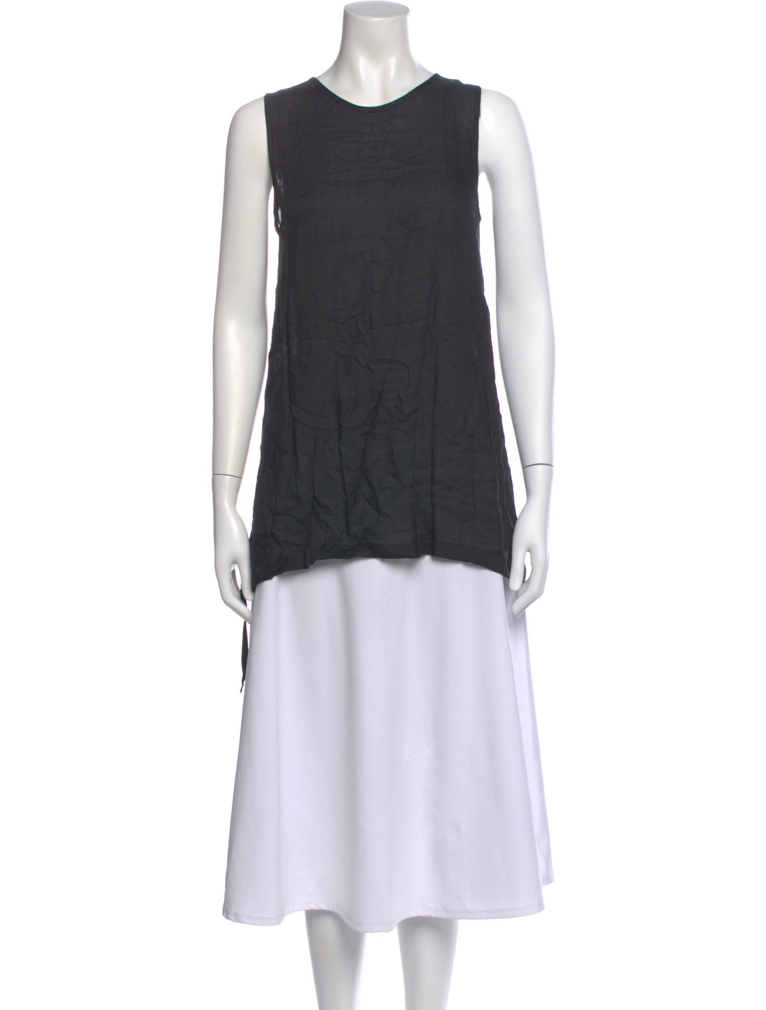 Ann Demeulemeester Crew Neck Sleeveless Top