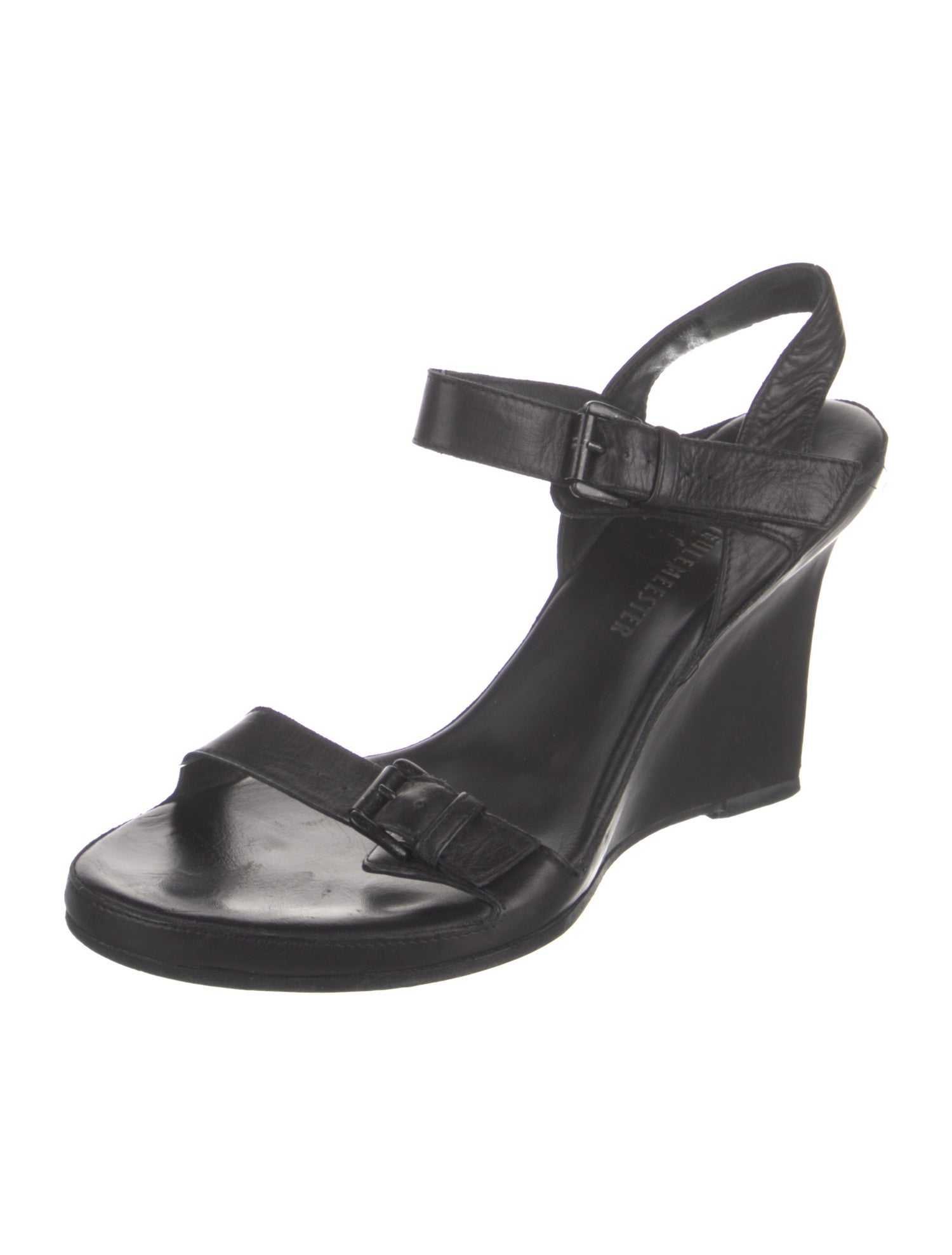 Ann Demeulemeester Leather Slingback Sandals