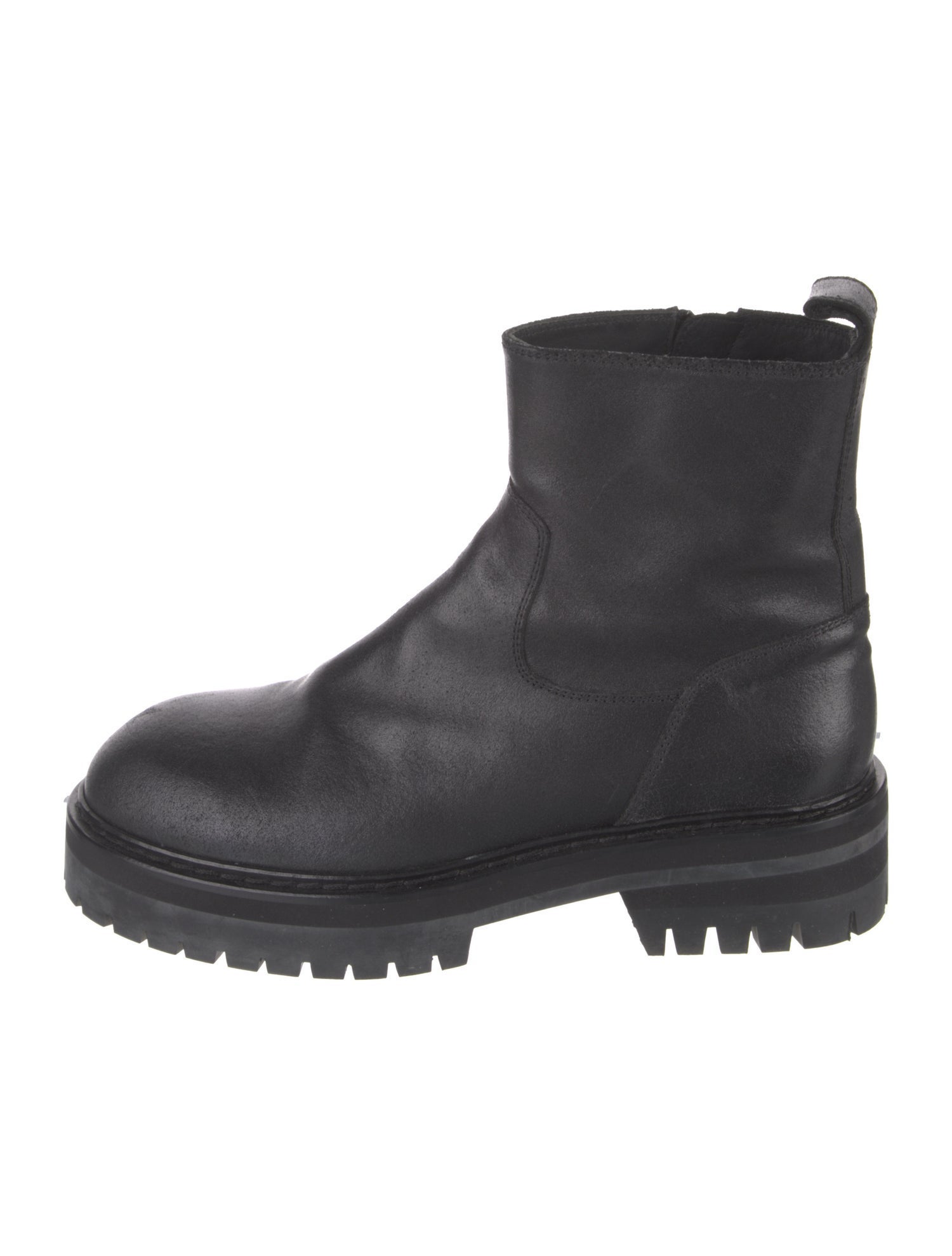 Ann Demeulemeester Leather Combat Boots