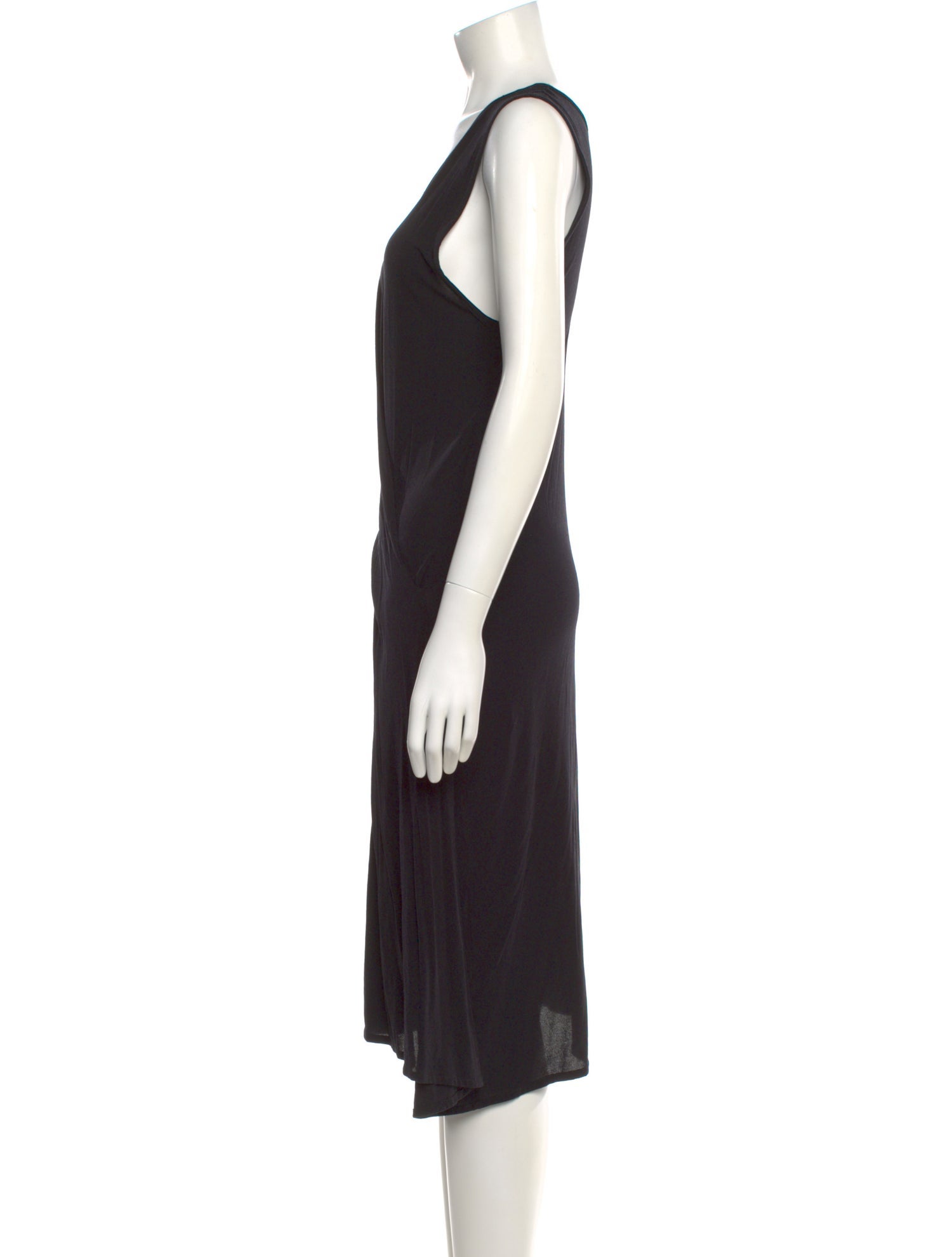 Ann Demeulemeester Scoop Neck Knee-Length Dress