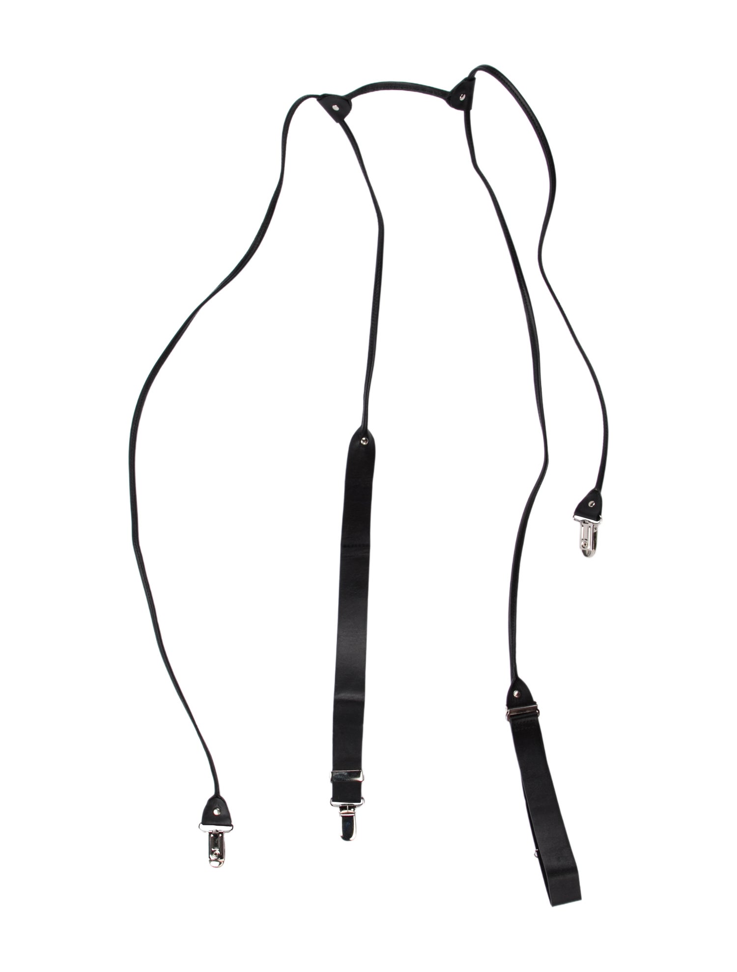 Ann Demeulemeester Leather Suspenders