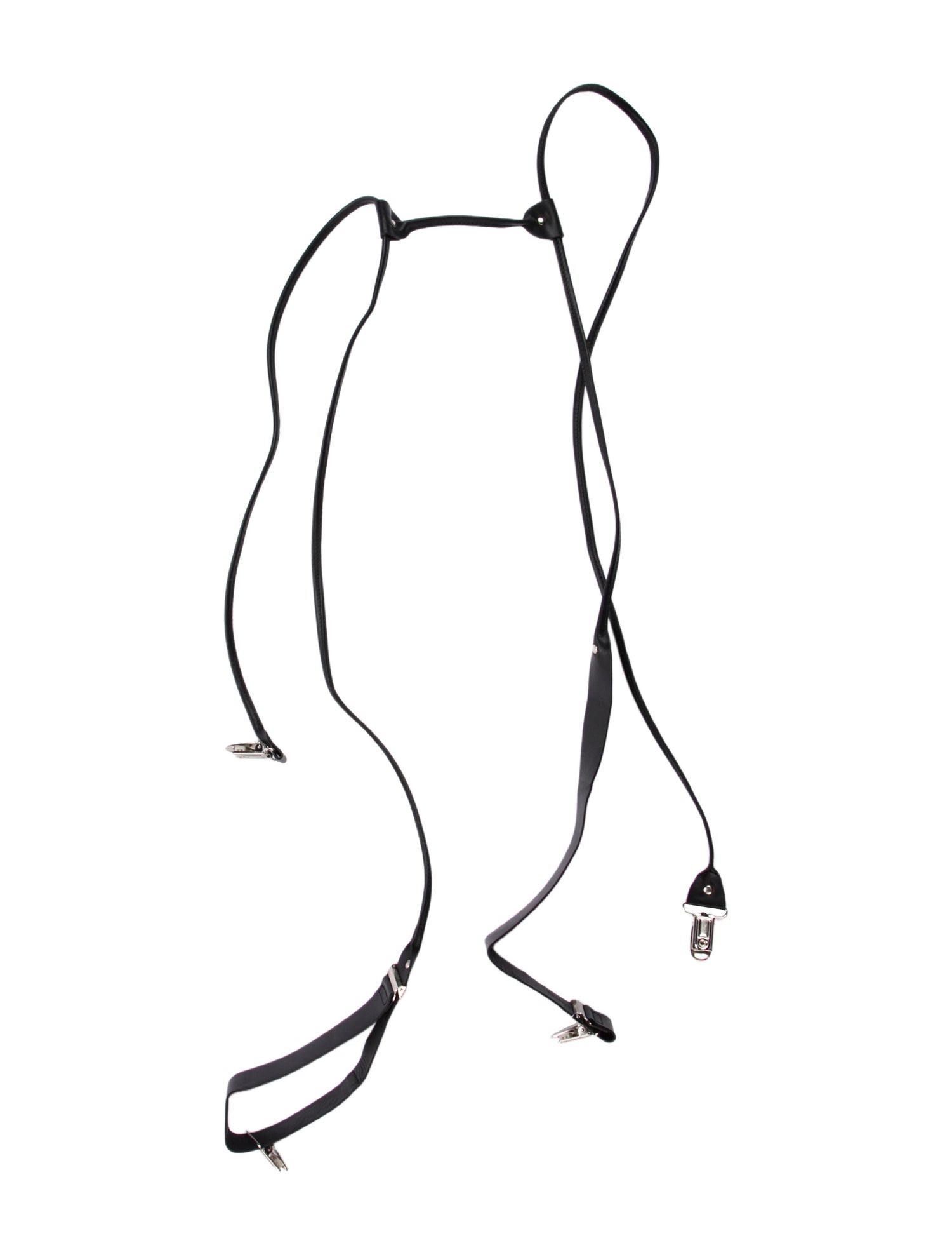 Ann Demeulemeester Leather Suspenders
