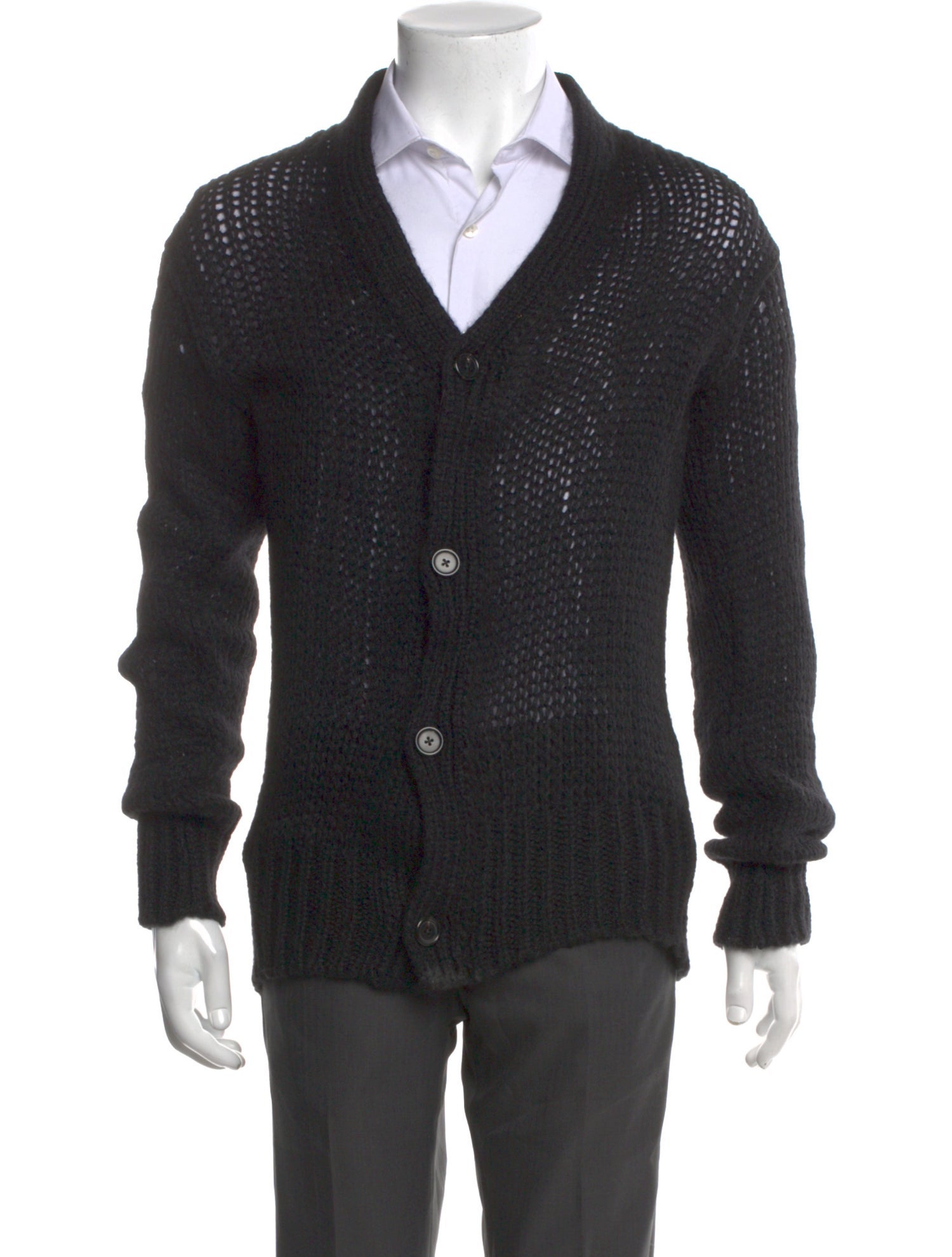 Ann Demeulemeester Alpaca V-Neck Cardigan