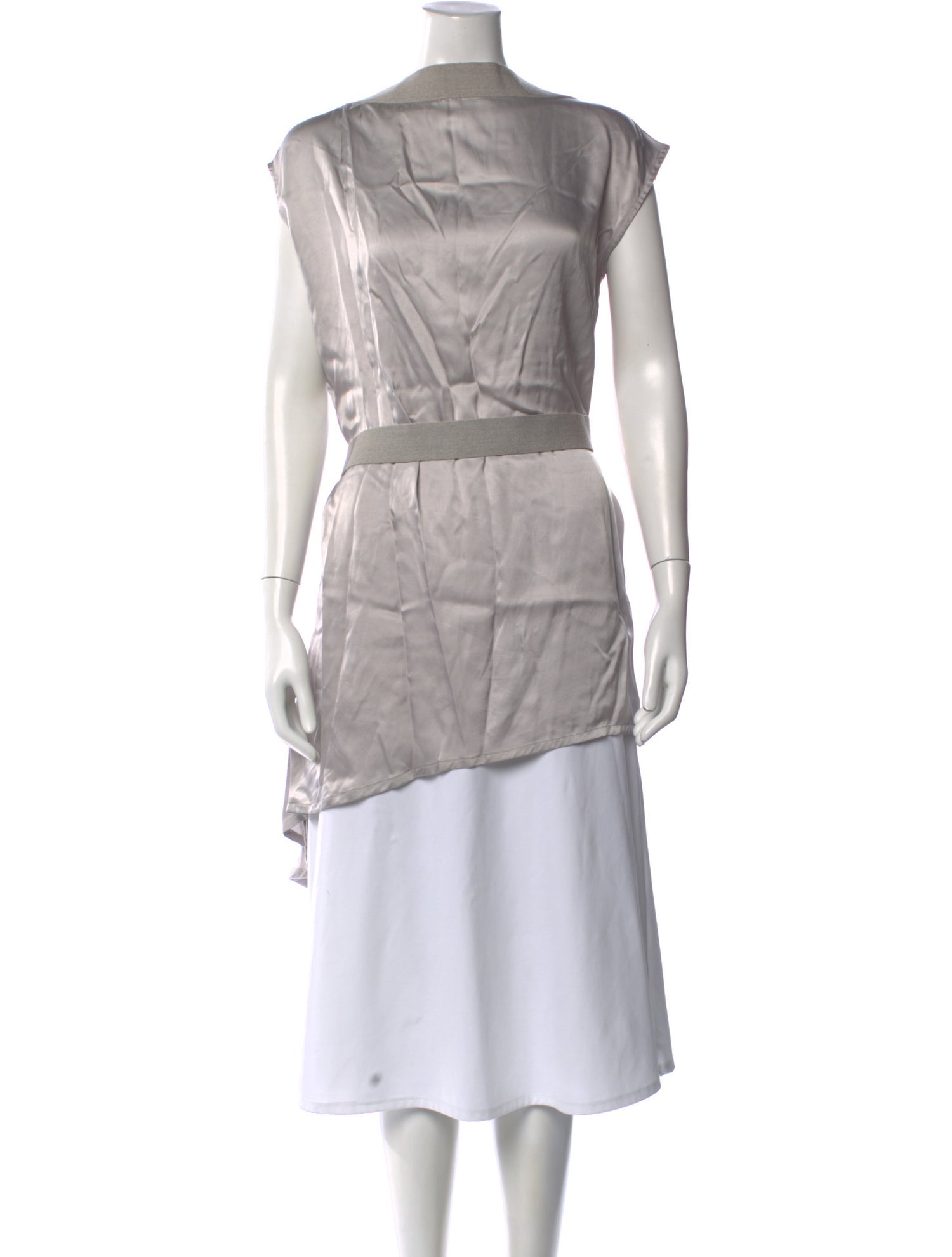 Ann Demeulemeester Cowl Neck Sleeveless Tunic