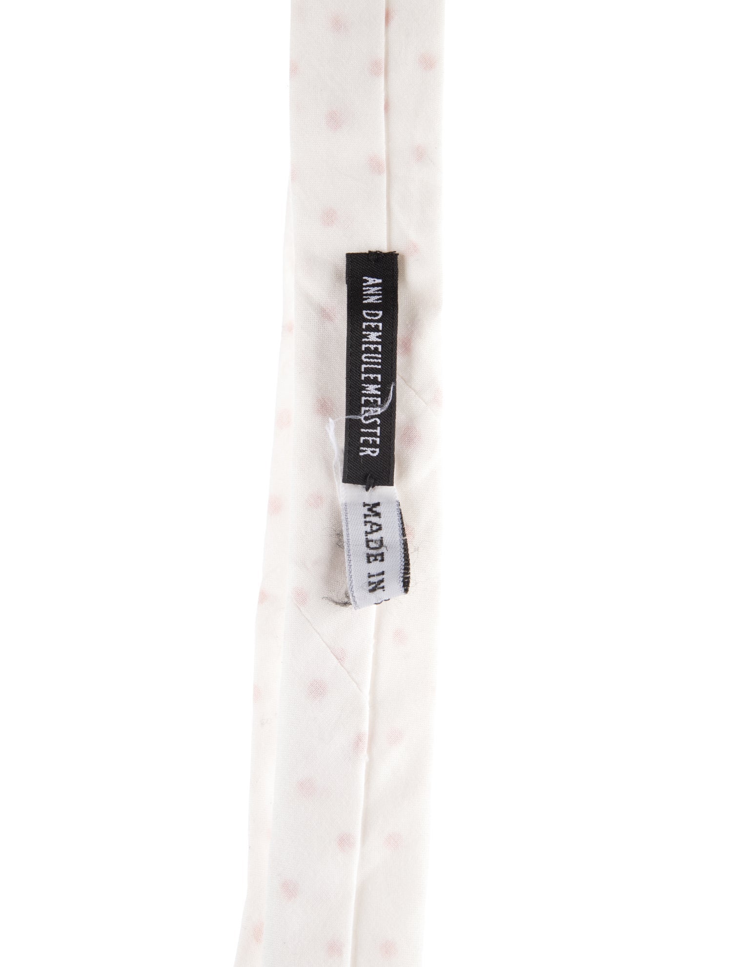 Ann Demeulemeester Polka Dot Pattern Print Tie