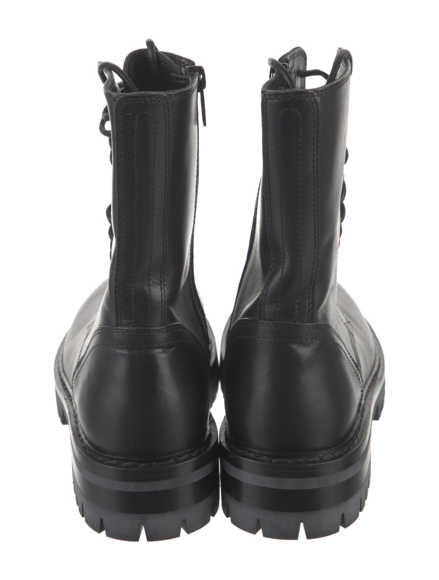 ブーツ ANN DEMEULEMEESTER Leather combat boots Ann Demeulemeester Leather Combat Boots - Black Boots, Shoes