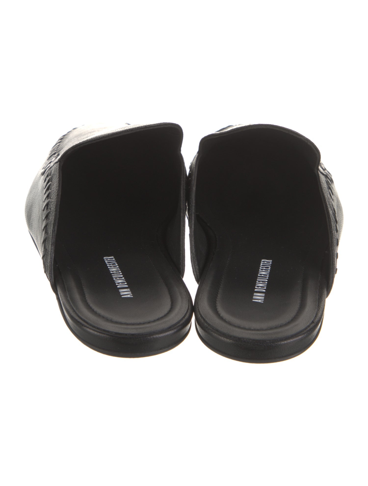 Ann Demeulemeester Leather Mules w/ Tags - Black Flats, Shoes