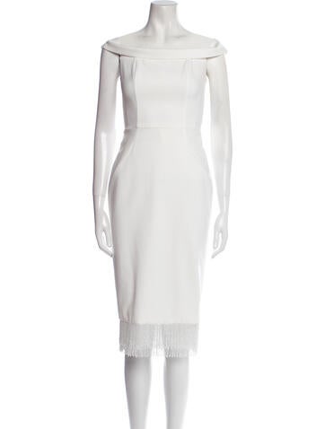 Anne Barge Dresses Bateau Neckline Knee-Length Dress XS
