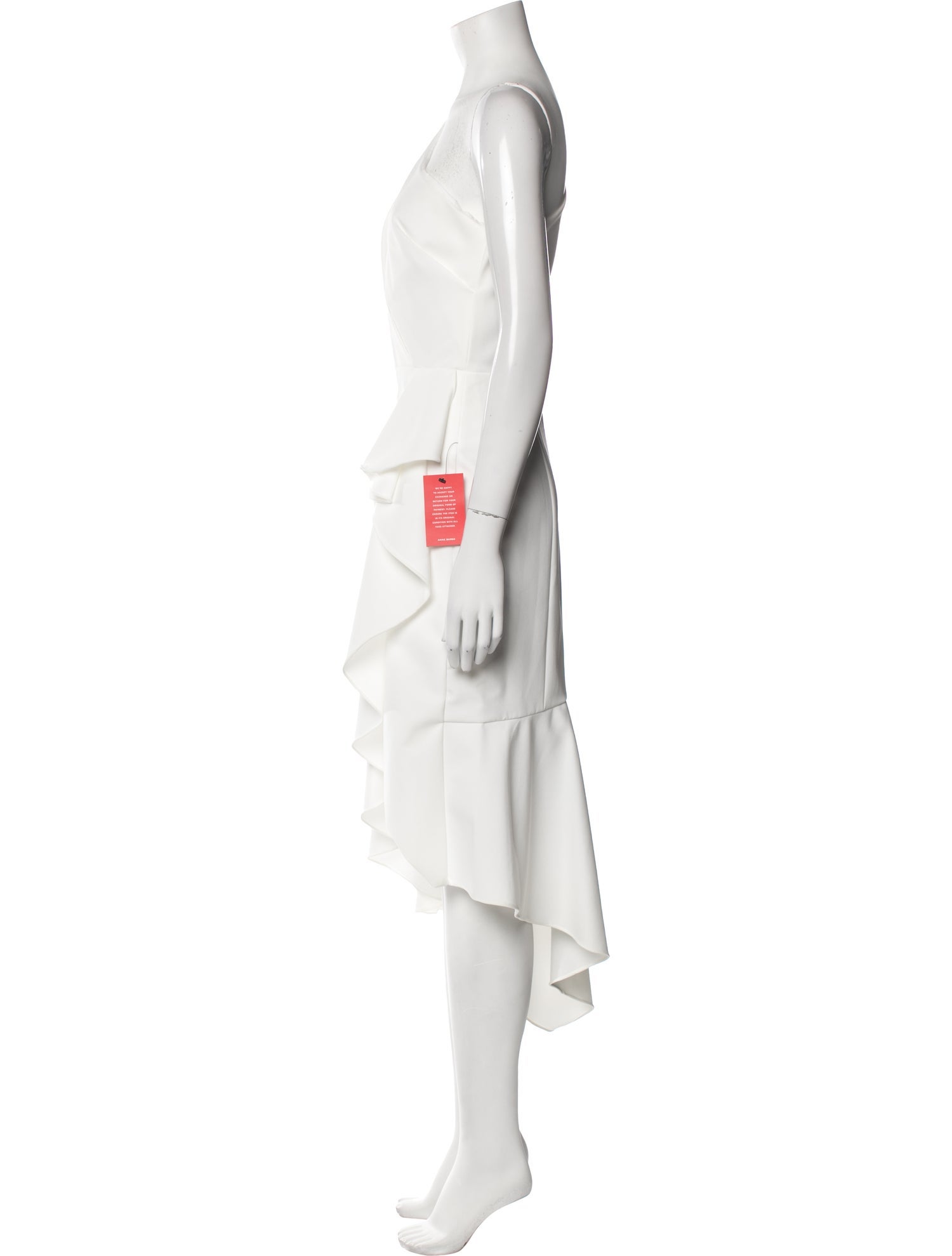 Anne Barge One-Shoulder Long Dress