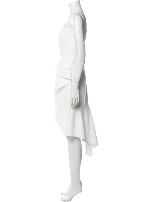 Anne Barge One-Shoulder Long Dress