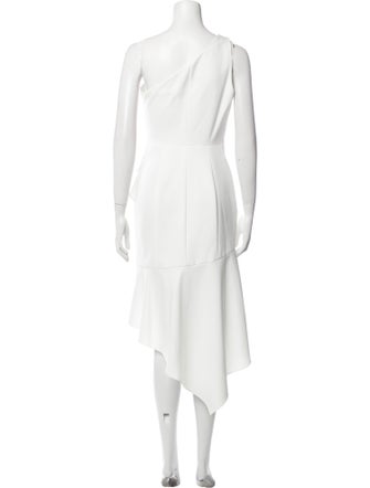 Anne Barge One-Shoulder Long Dress