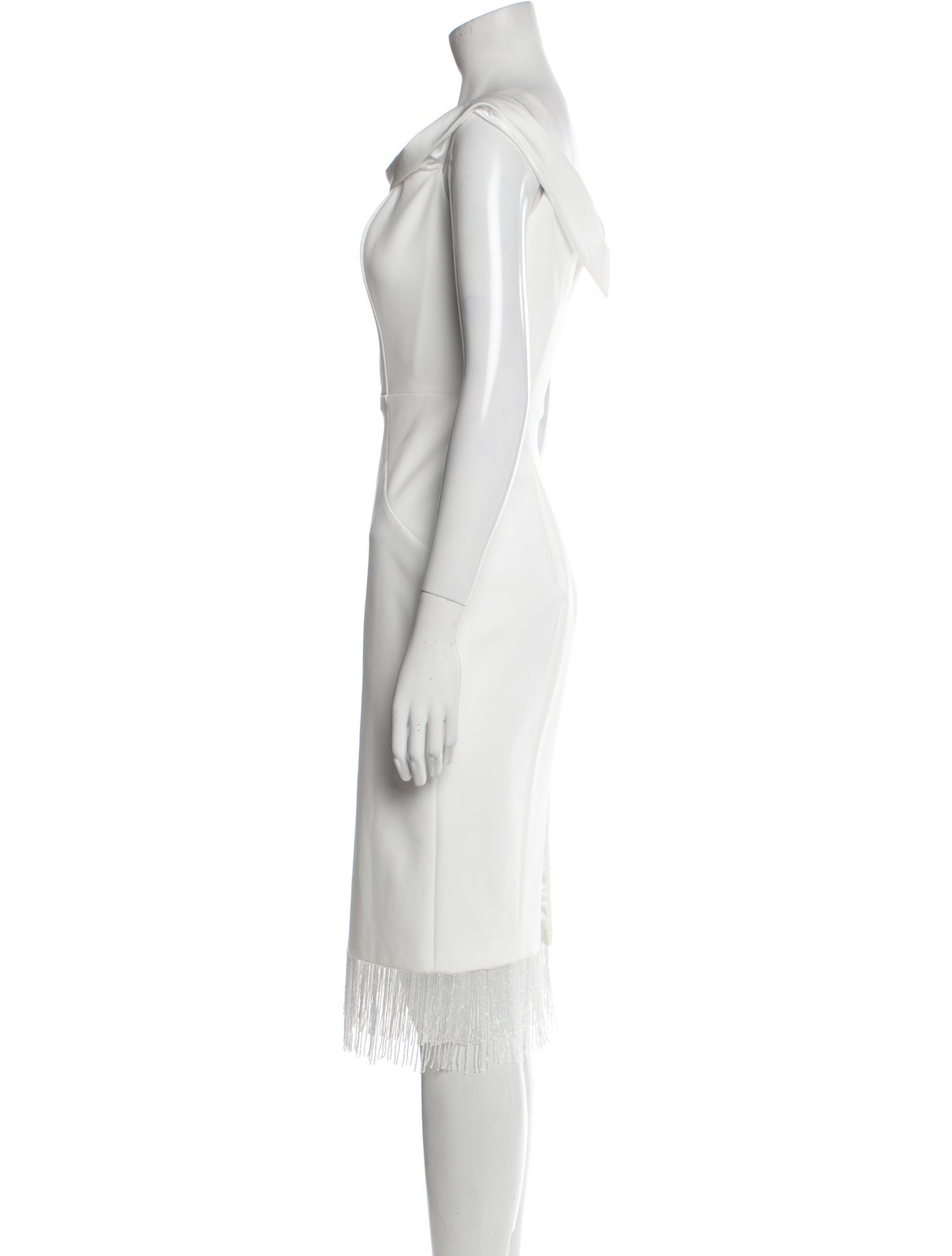 Anne Barge Bateau Neckline Mini Dress