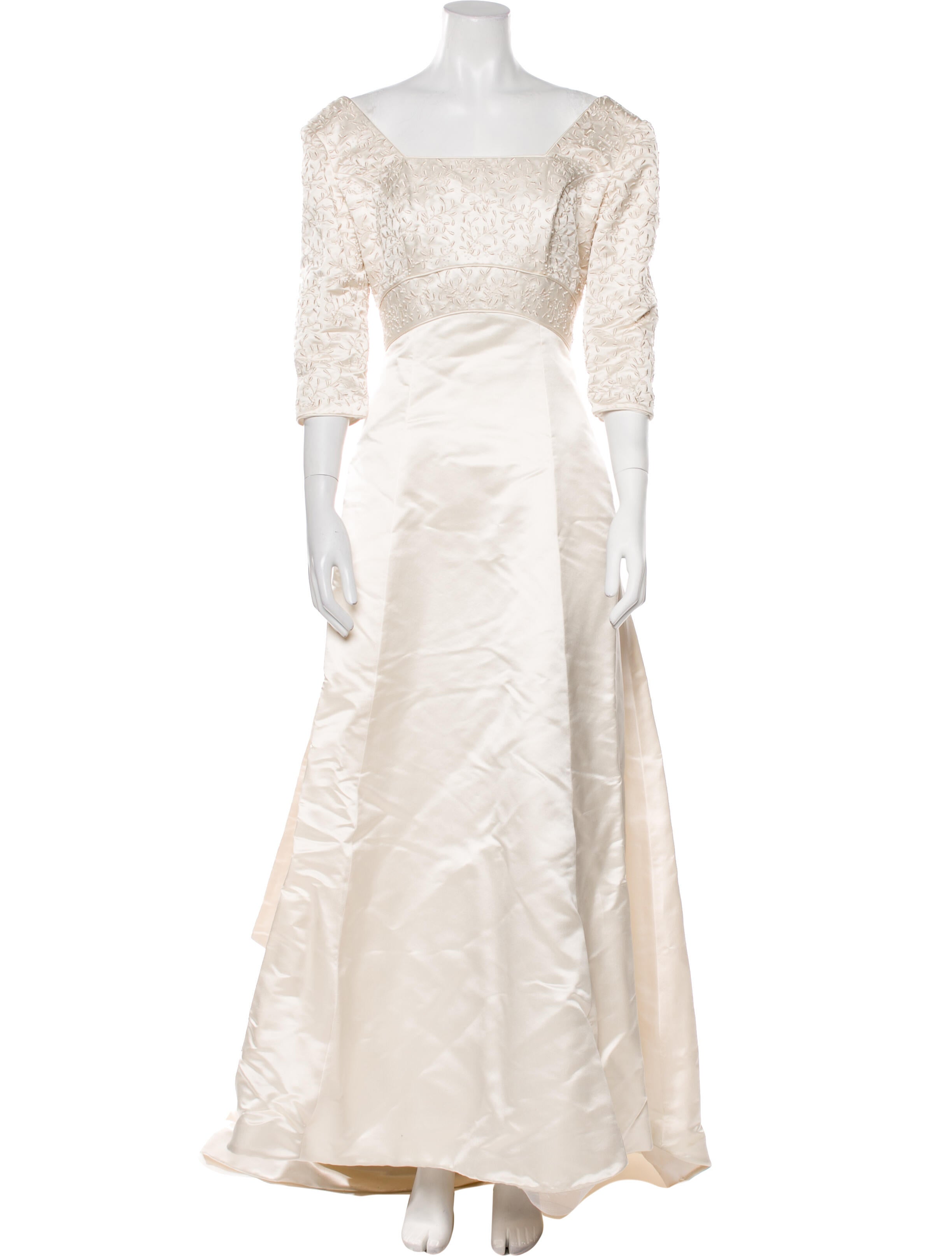 Anne Barge Silk Long Dress