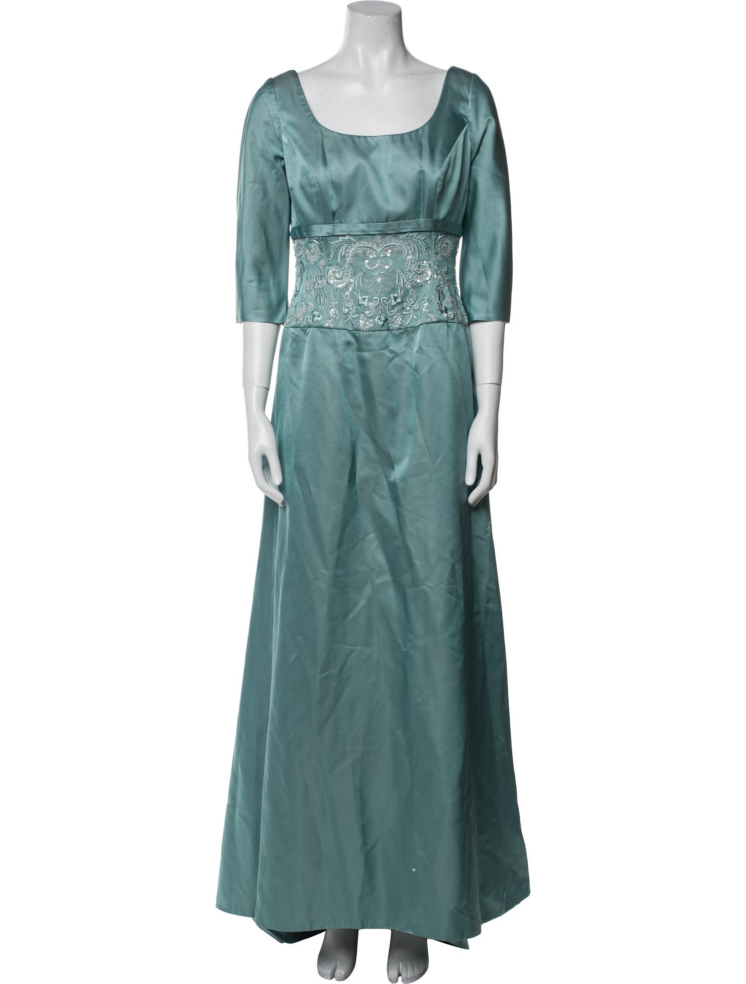 Anne Barge Silk Long Dress
