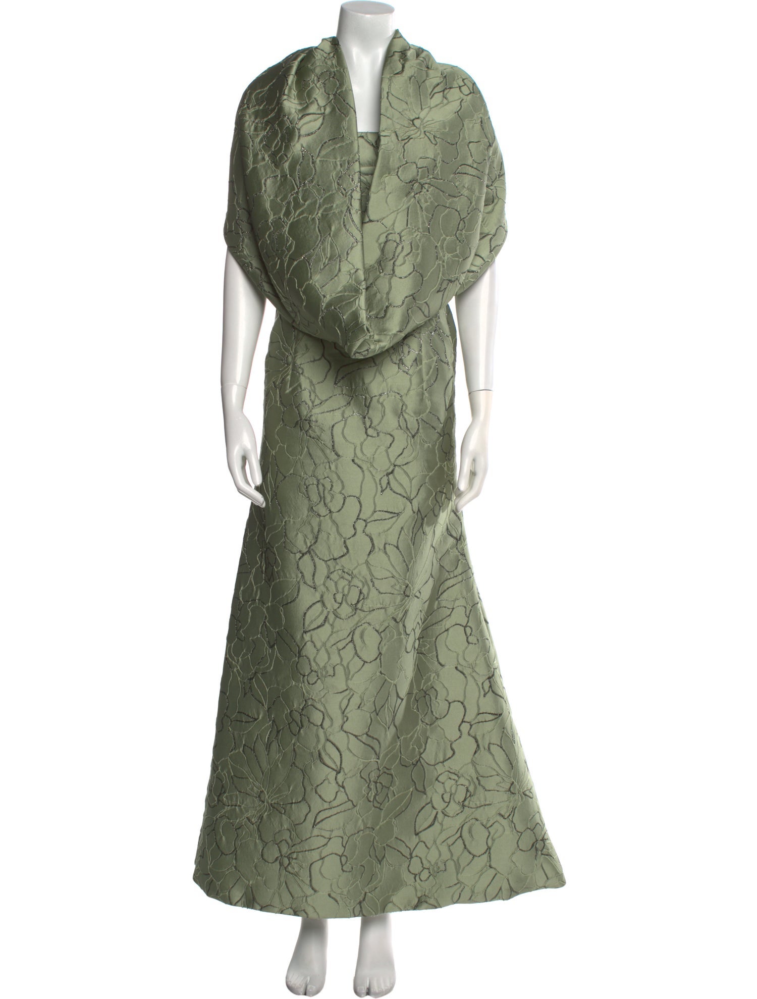 Anne Barge Printed Long Dress