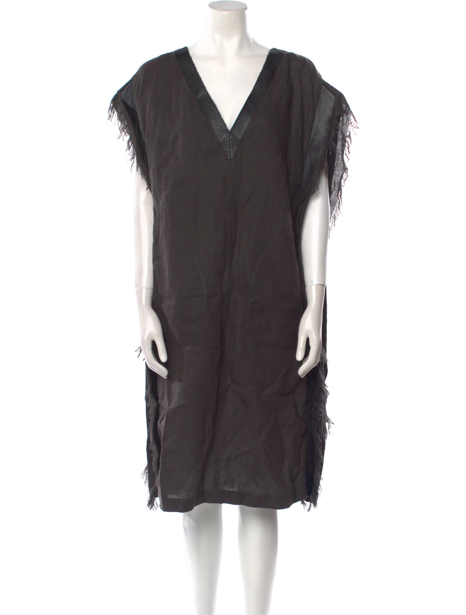 Annette Görtz Leather Knee-Length Dress