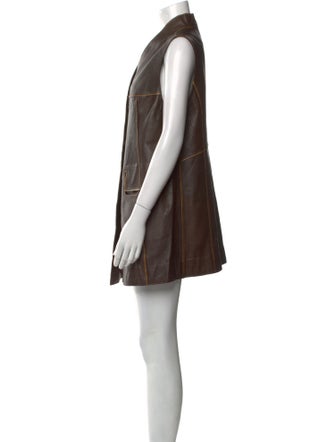 Annette Görtz Leather Mini Dress