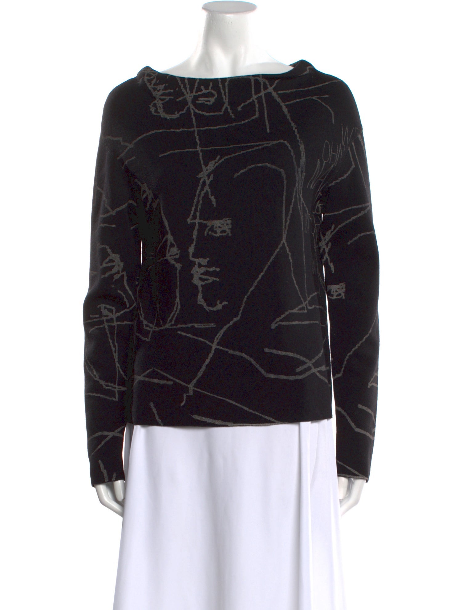 Annette Görtz Merino Wool Printed Sweater