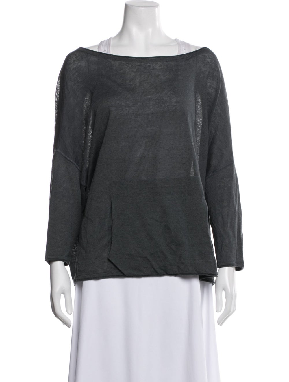 Annette Görtz Linen Bateau Neckline Sweater