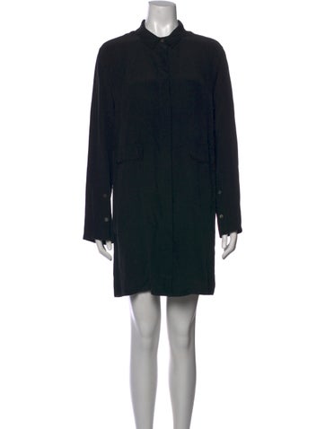 Pre-owned Annette Görtz Silk Mini Dress In Black