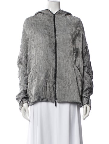 Pre-owned Annette Görtz Nylon Printed Jacket W/ Tags In Black