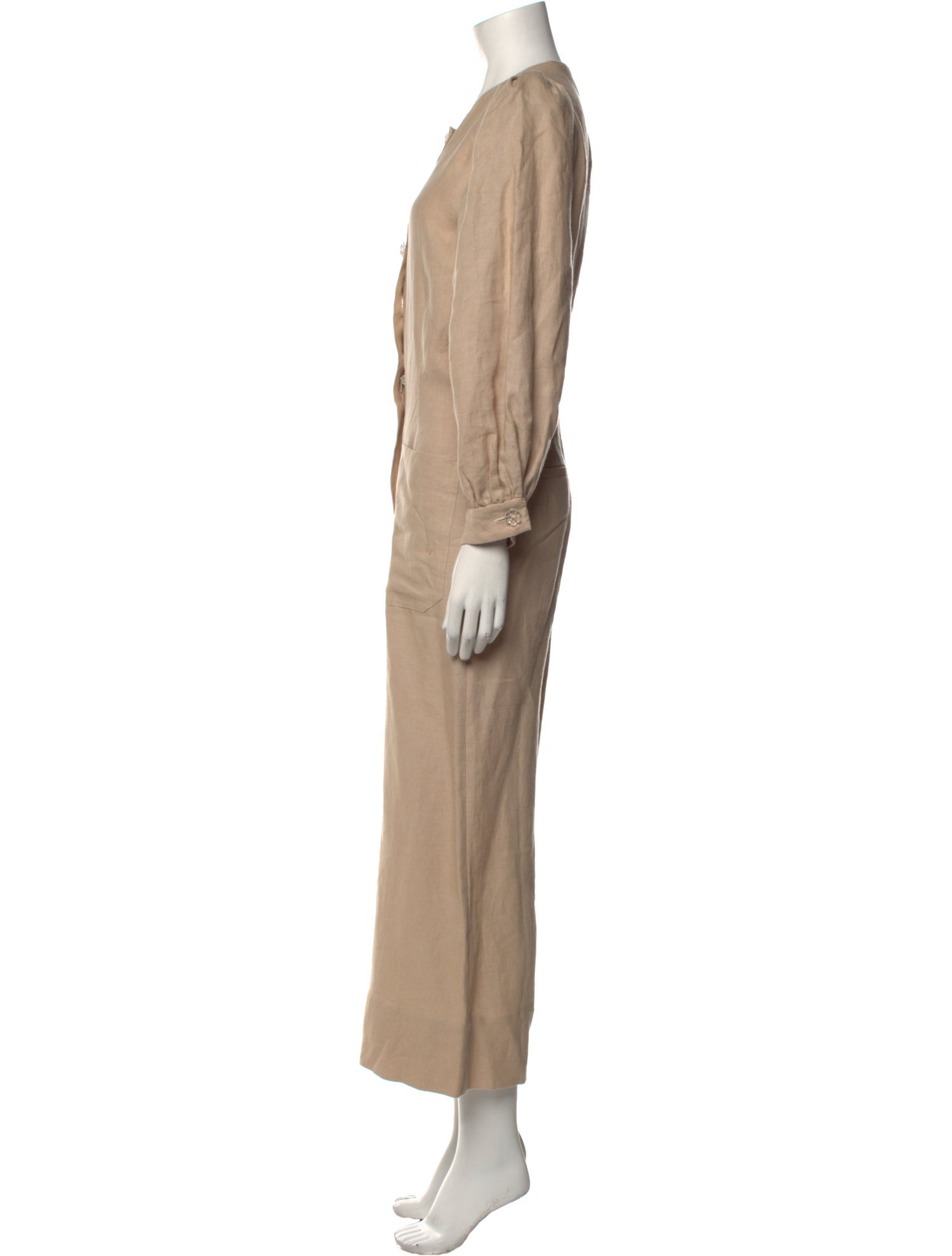 Anna Mason Linen Crew Neck Jumpsuit