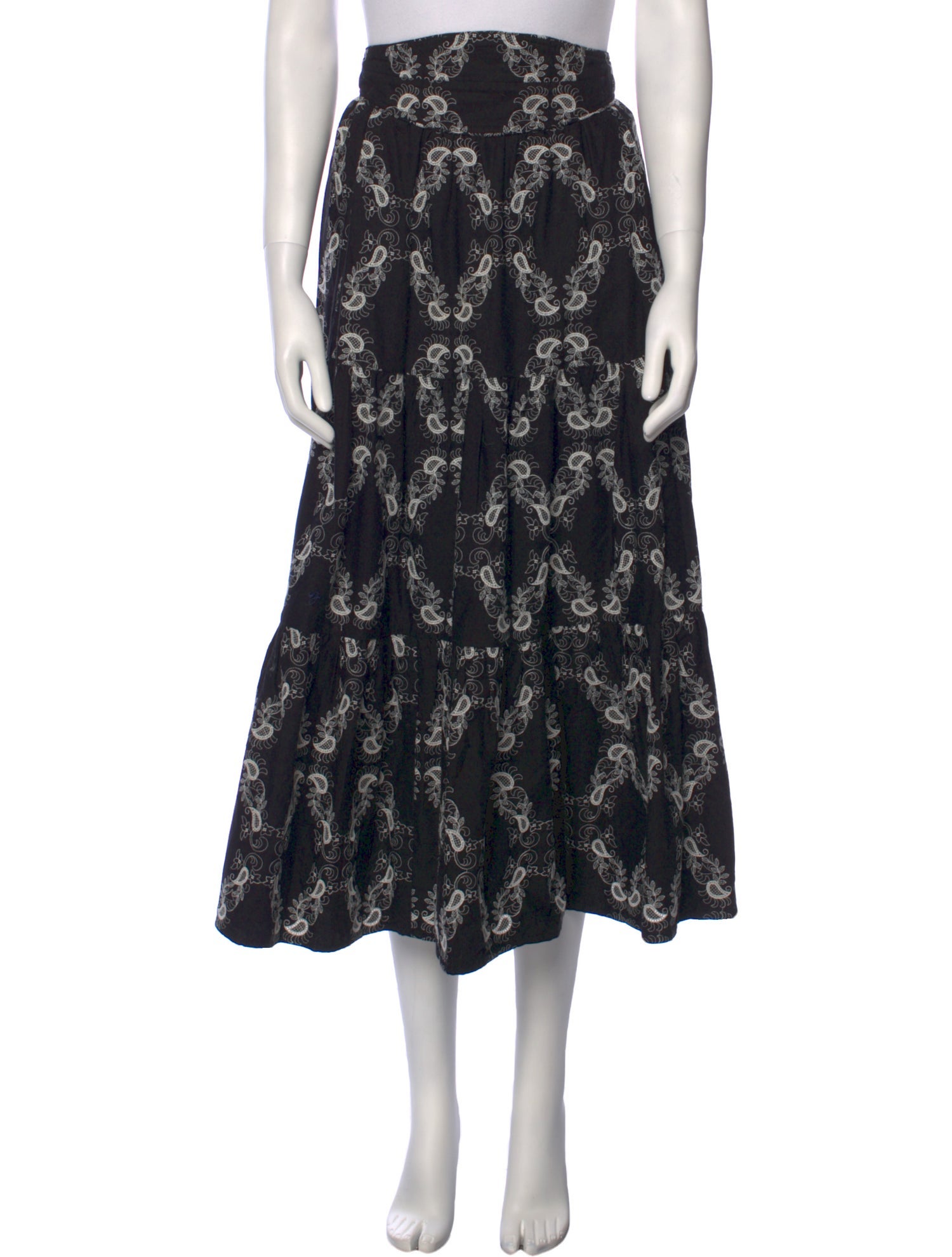 Anna Mason Floral Print Midi Length Skirt