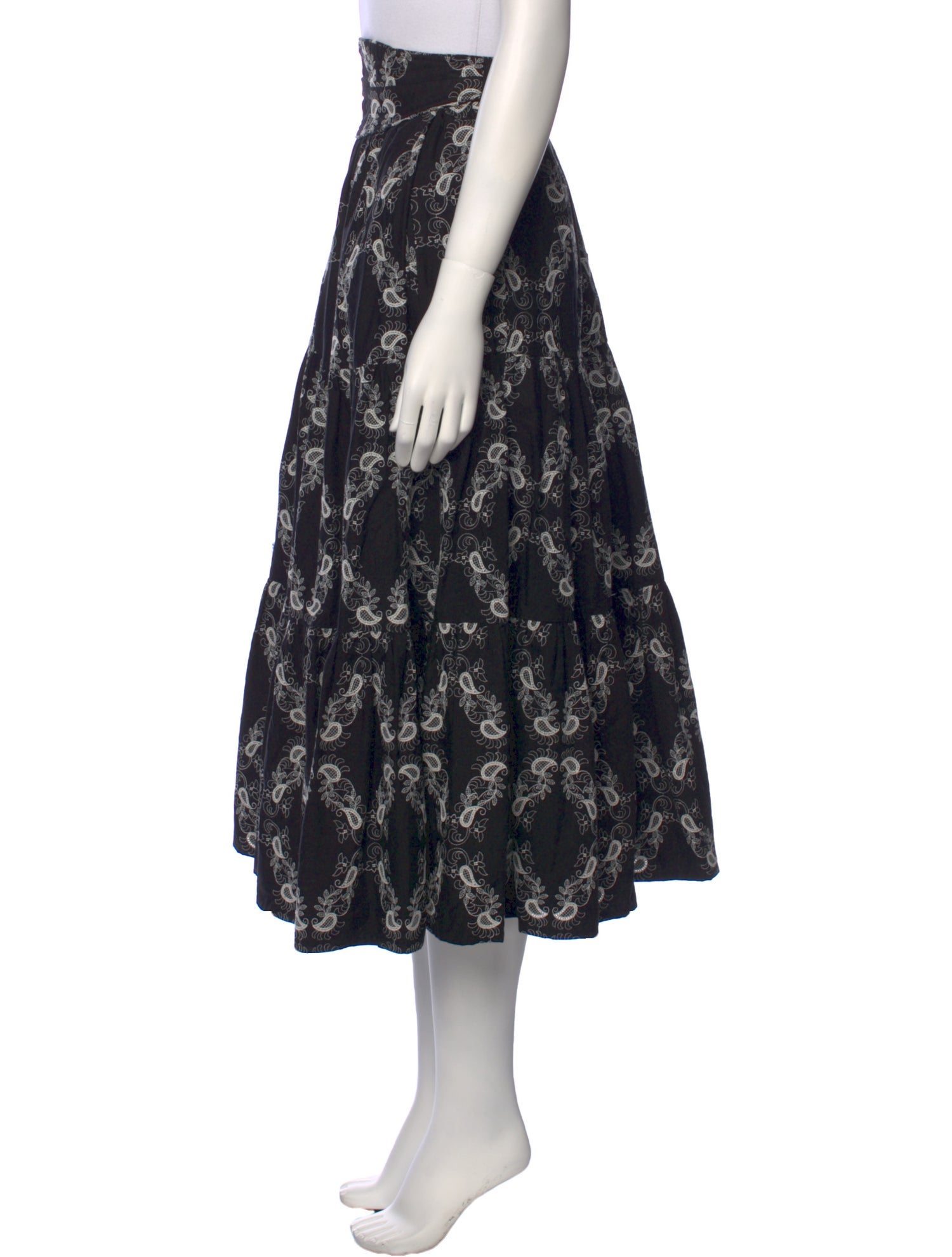 Anna Mason Floral Print Midi Length Skirt