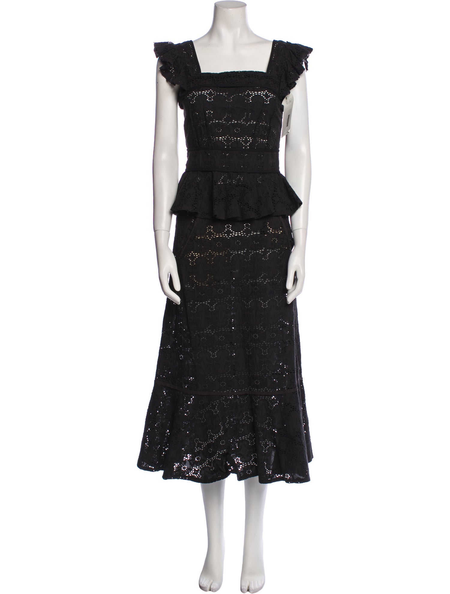 Anna Mason Lace Pattern Skirt Set