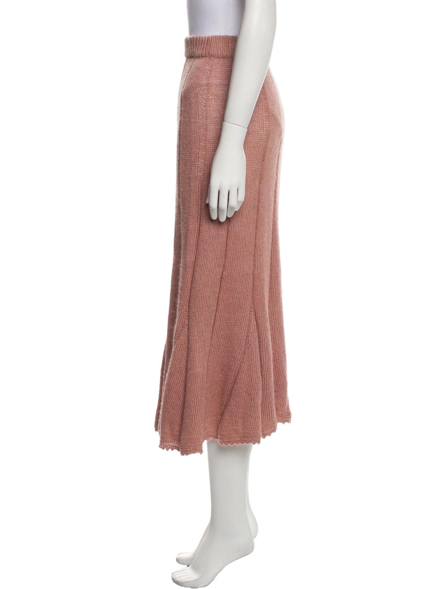 Anna Mason Ruffle Embellishment Knee-Length Skirt