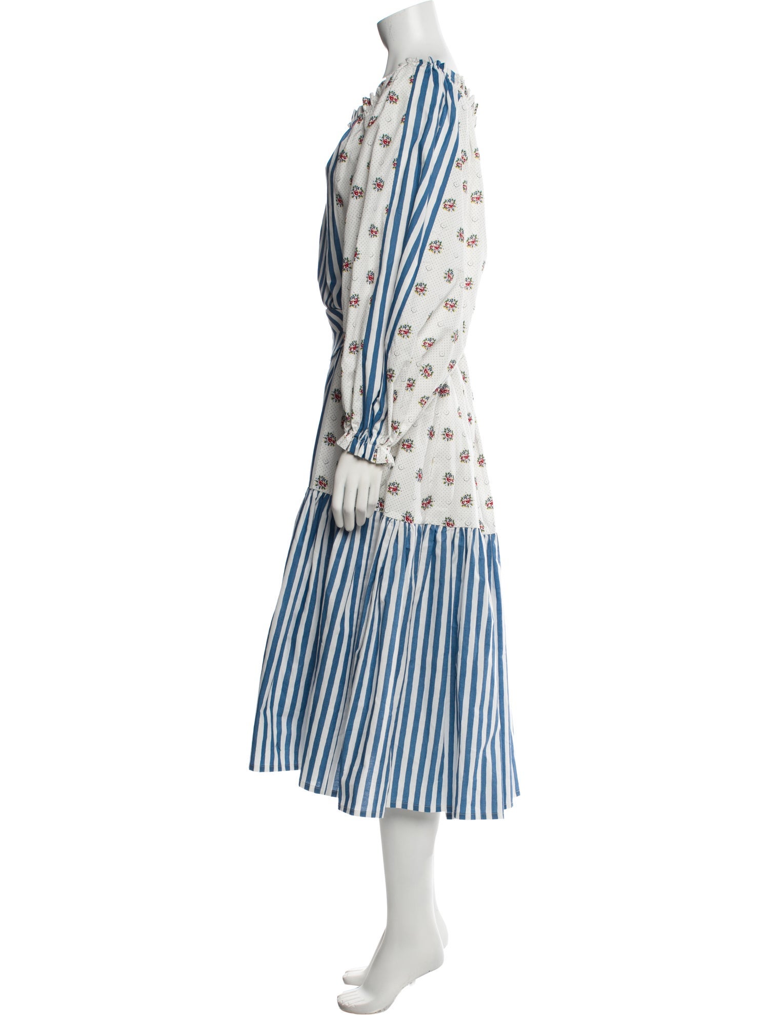 Anna Mason Striped Midi Length Dress