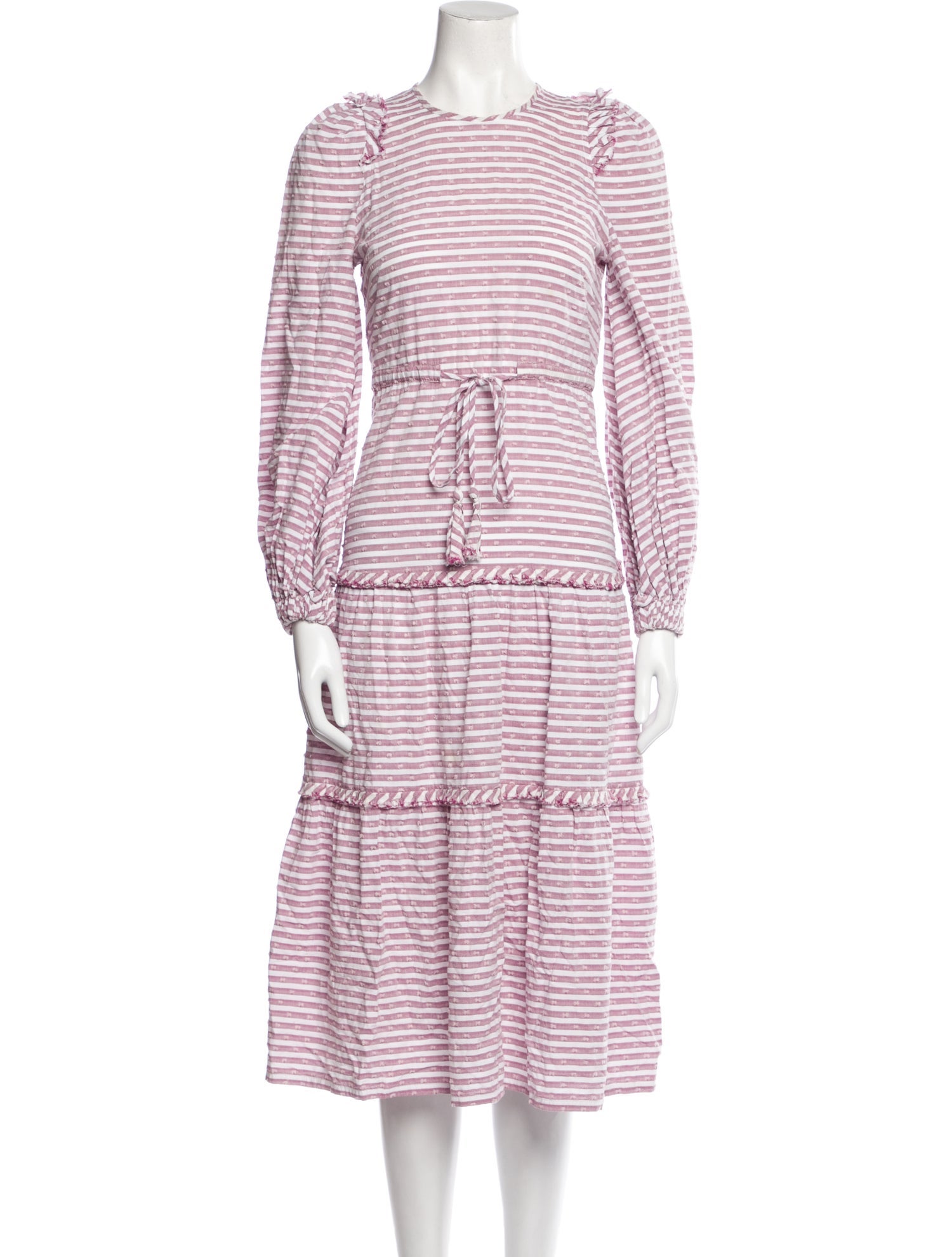 Anna Mason Striped Midi Length Dress