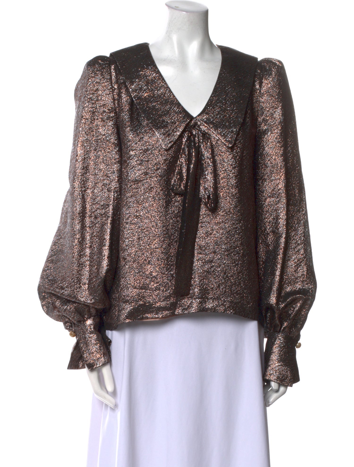 Anna Mason Silk Printed Blouse