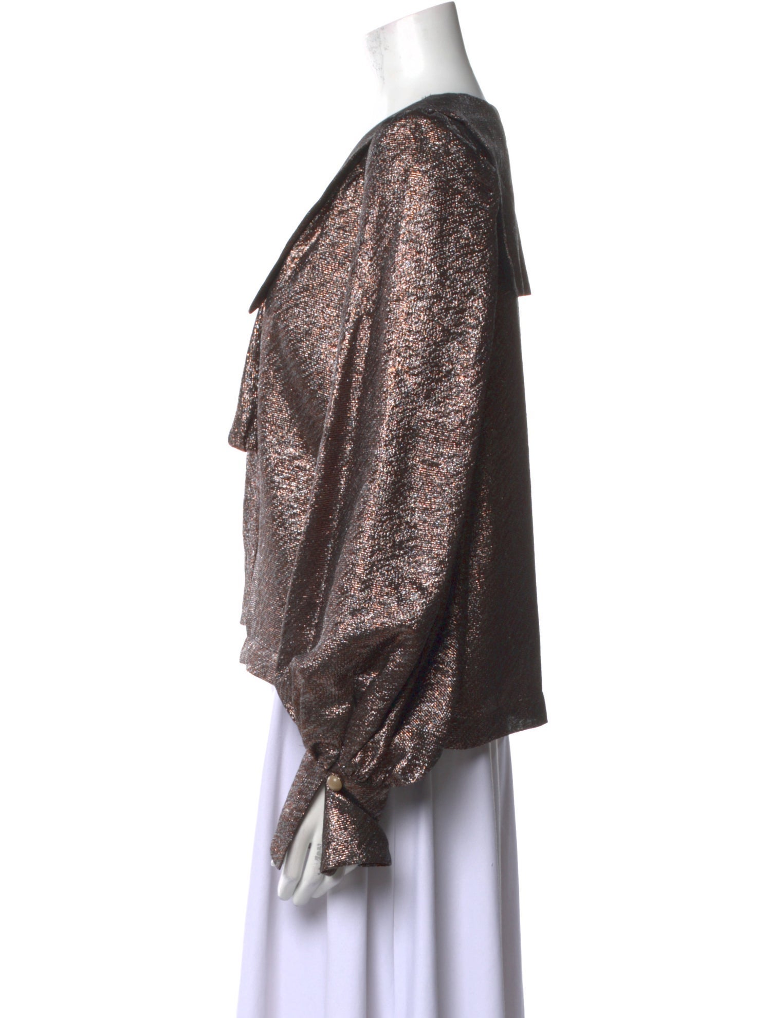 Anna Mason Silk Printed Blouse