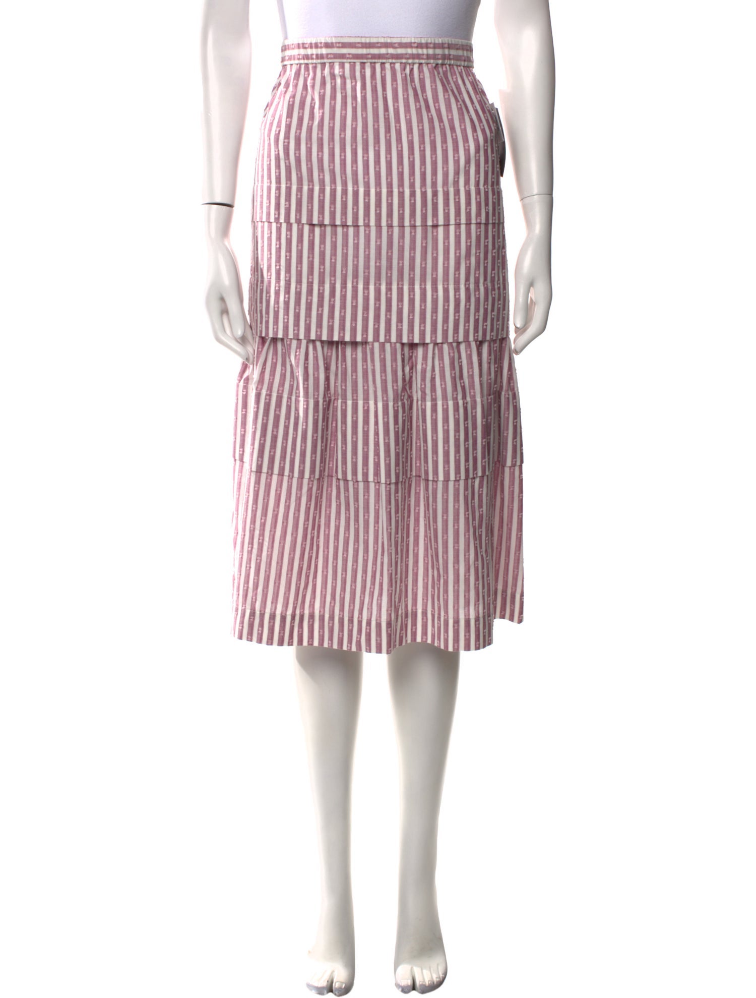 Anna Mason Striped Knee-Length Skirt w/ Tags