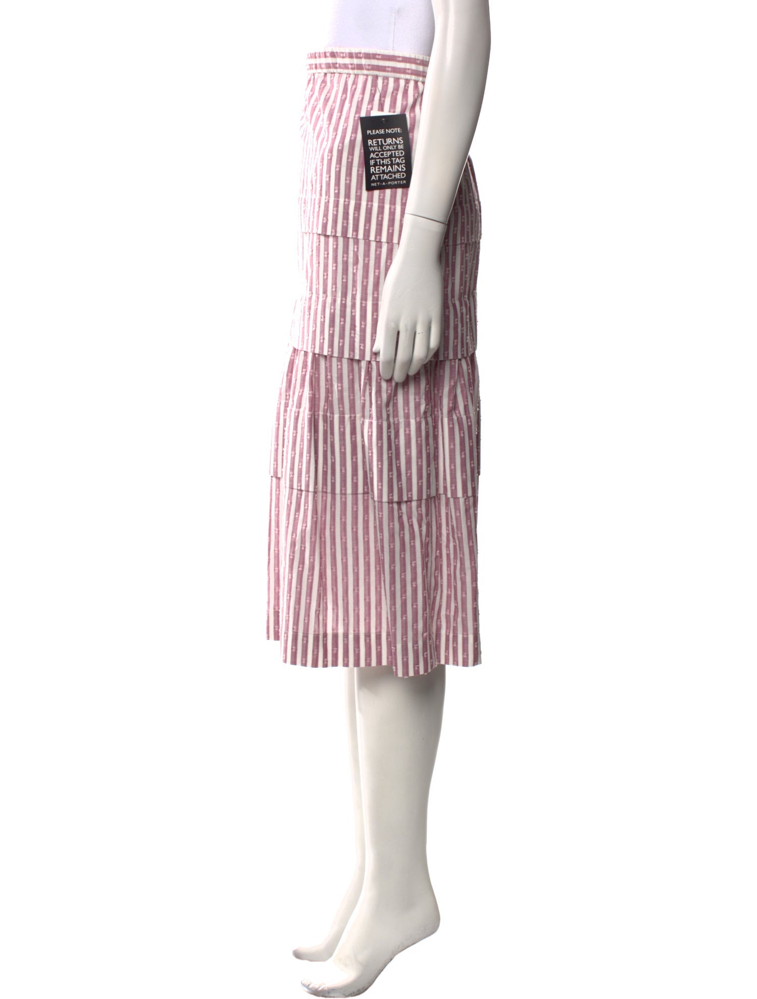 Anna Mason Striped Knee-Length Skirt w/ Tags