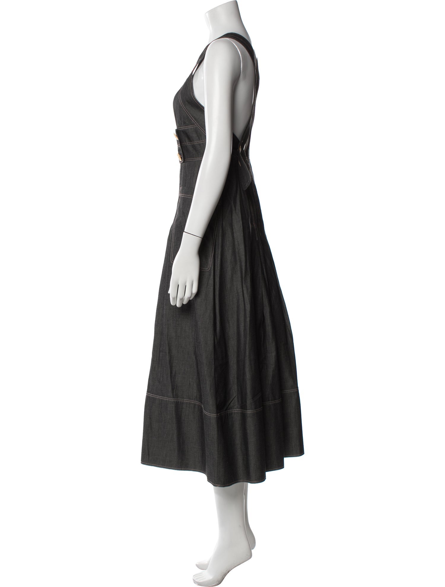 Anna Mason V-Neck Midi Length Dress