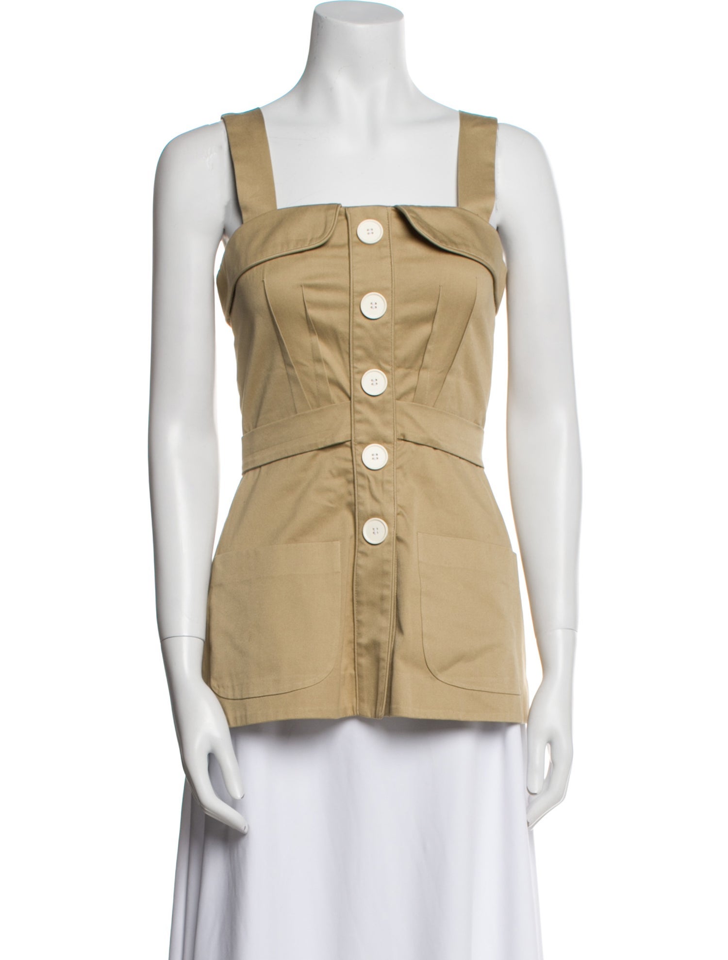 Anna Mason Square Neckline Sleeveless Top