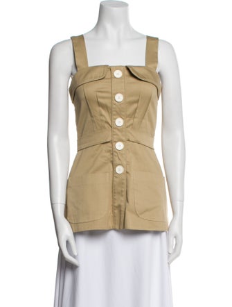 Anna Mason Square Neckline Sleeveless Top