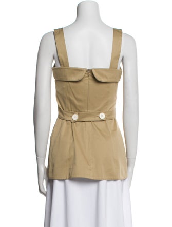 Anna Mason Square Neckline Sleeveless Top