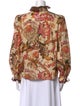 Anna Mason Floral Print Mock Neck Blouse