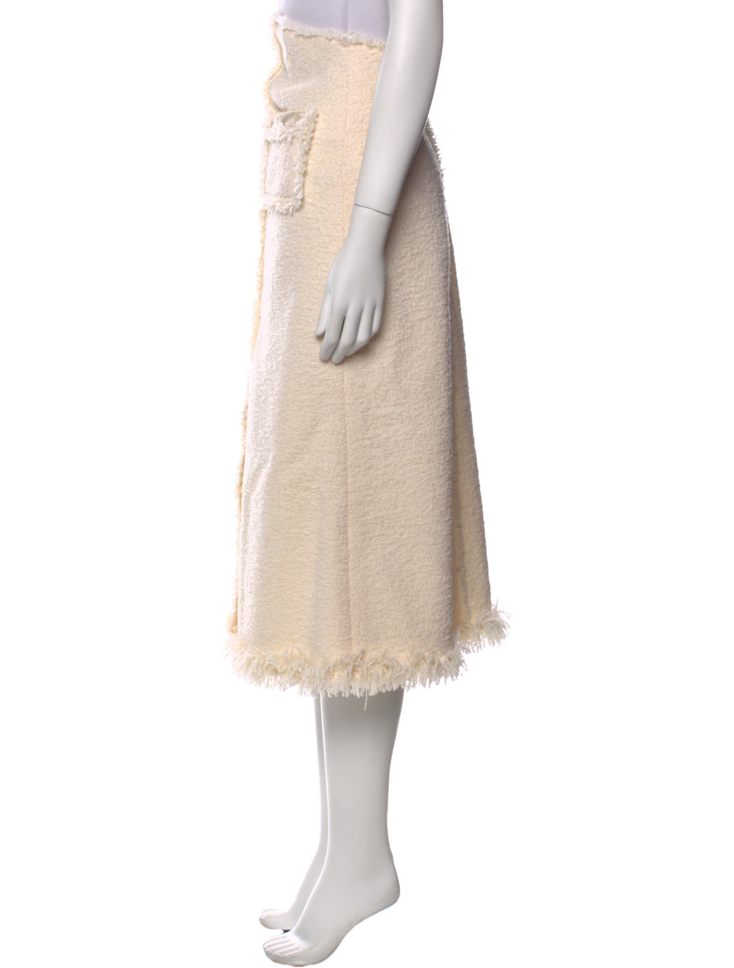 Anna Mason Wool Midi Length Skirt
