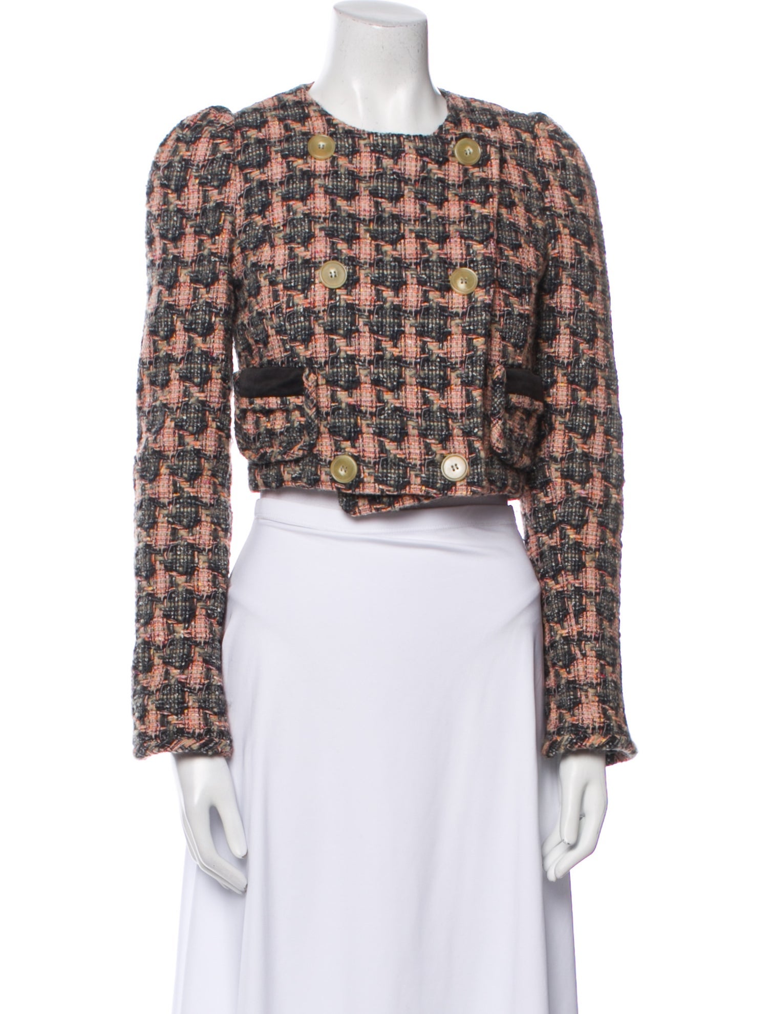 Anna Mason Tweed Pattern Evening Jacket