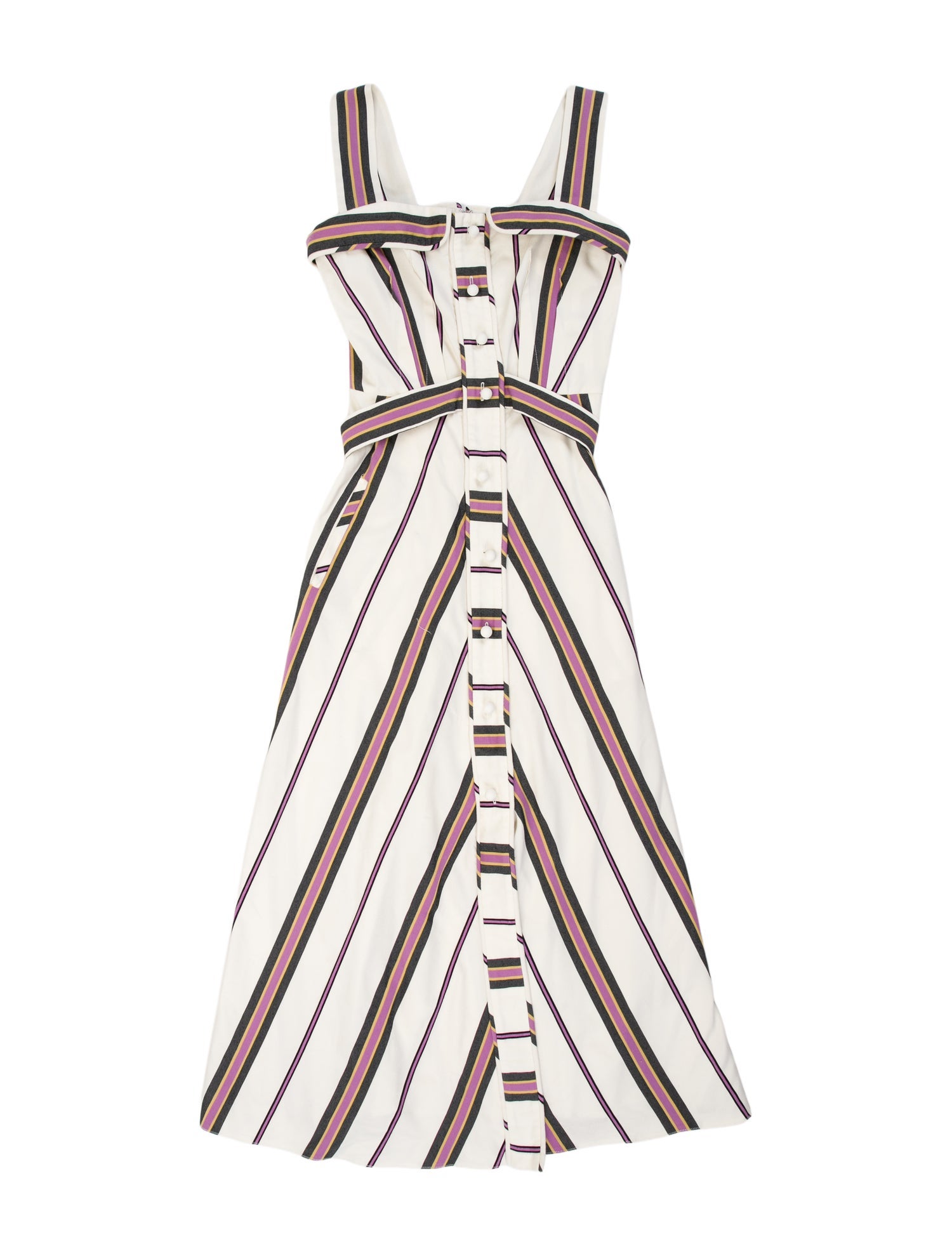 Anna Mason Striped Midi Length Dress