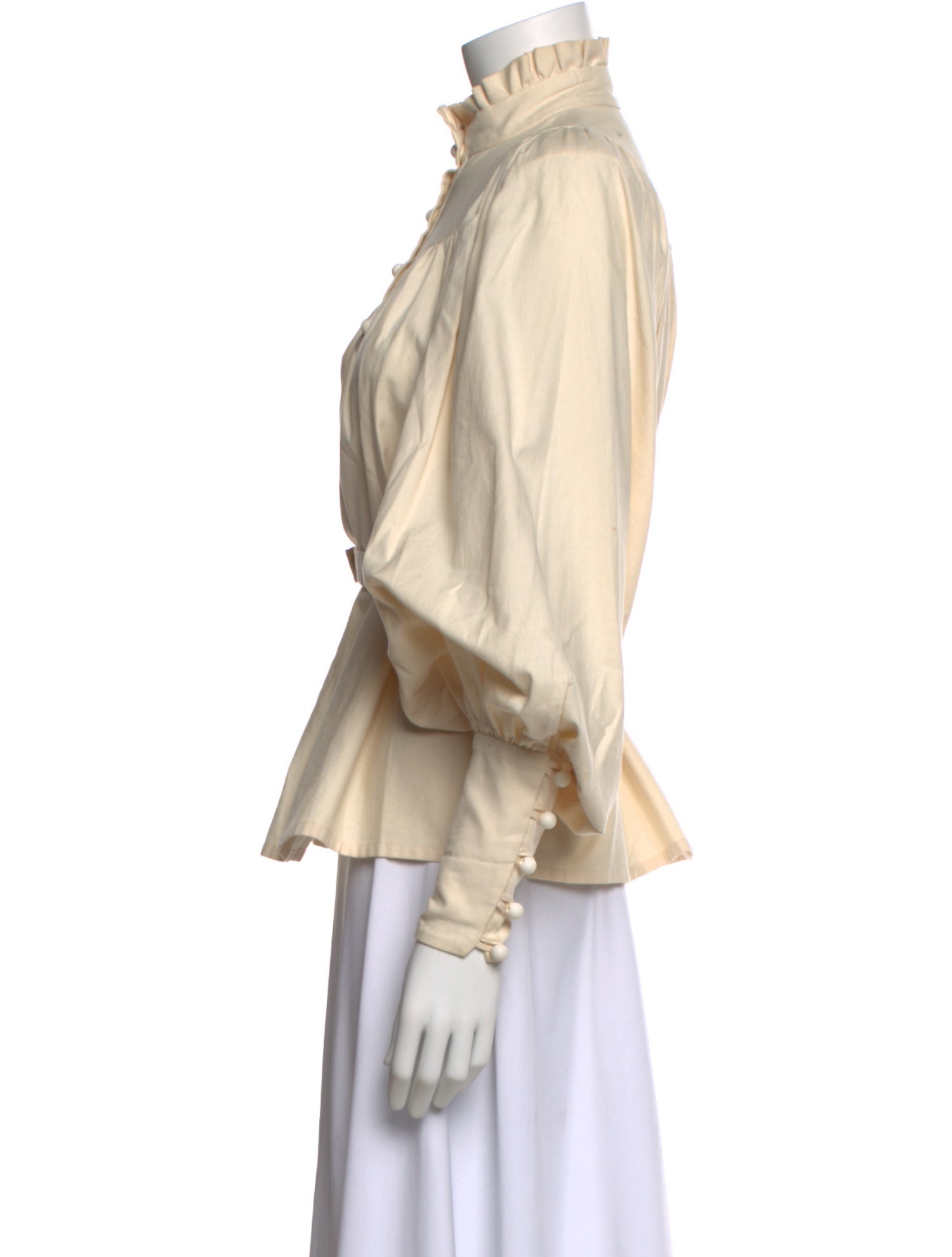 Anna Mason Mock Neck Long Sleeve Blouse