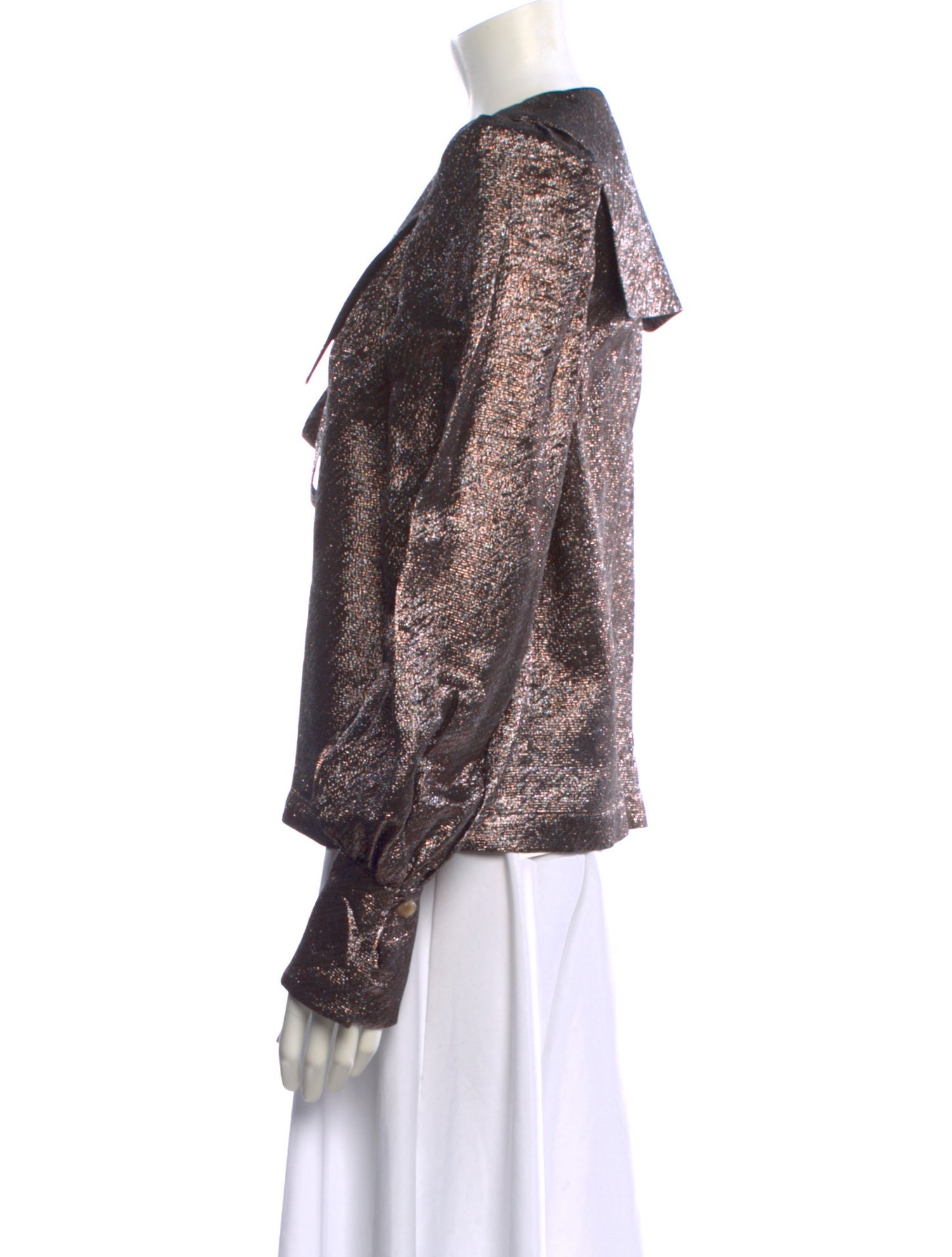 Anna Mason Silk Printed Blouse