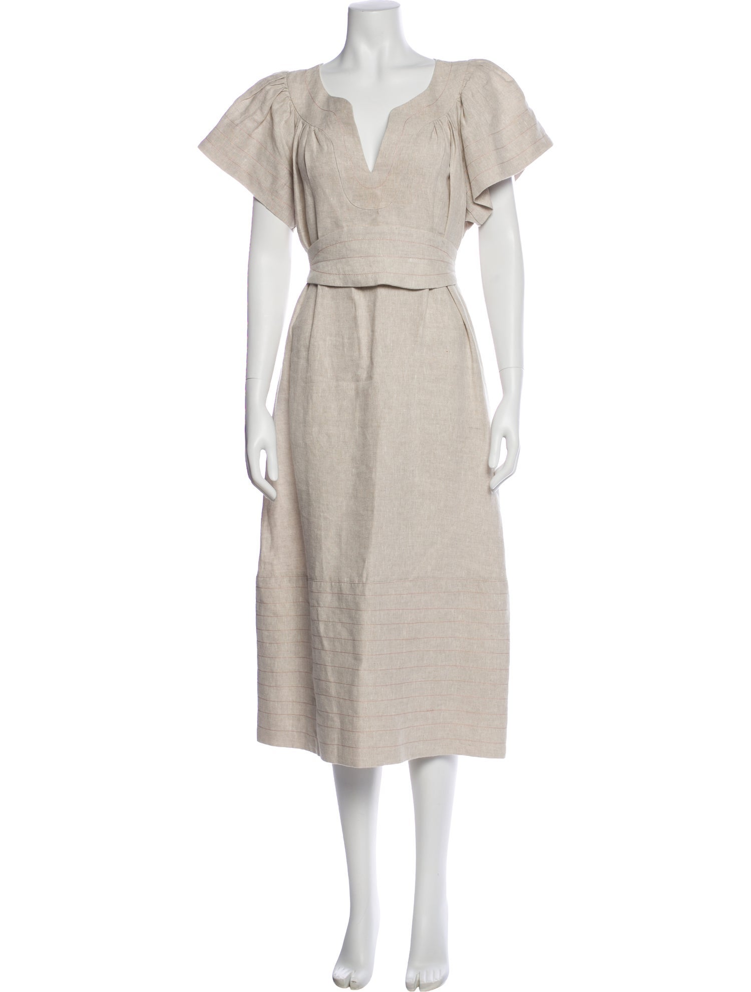 Anna Mason Linen Midi Length Dress